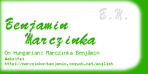 benjamin marczinka business card